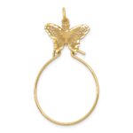 14k Filigree Butterfly Charm Holder Pendant