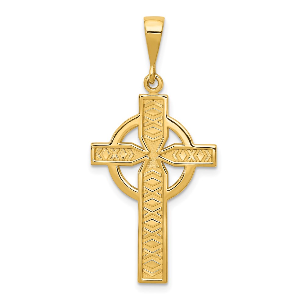 C773.jpg 14k Celtic Cross Pendant - Image 1