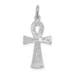 14k White Gold Ankh Cross Pendant - Image 4