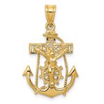 14k Mariners Crucifix Pendant