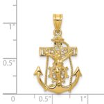 14k Mariners Crucifix Pendant - Image 3