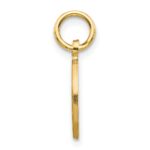 14k Solid Polished Star of David in Circle Charm - Image 2