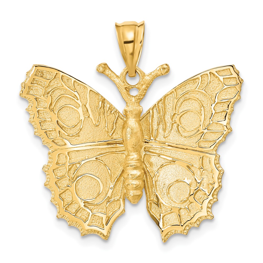 C859.jpg 14k Large Butterfly Pendant - Image 1