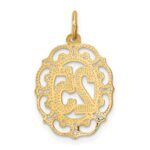 14k 25 in Oval Pendant - Image 3