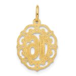 14k 16 in Oval Pendant - Image 3