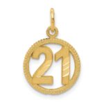 14k 21 in Circle Pendant