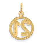 14k 21 in Circle Pendant - Image 3