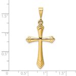 14k Passion Cross Pendant - Image 2