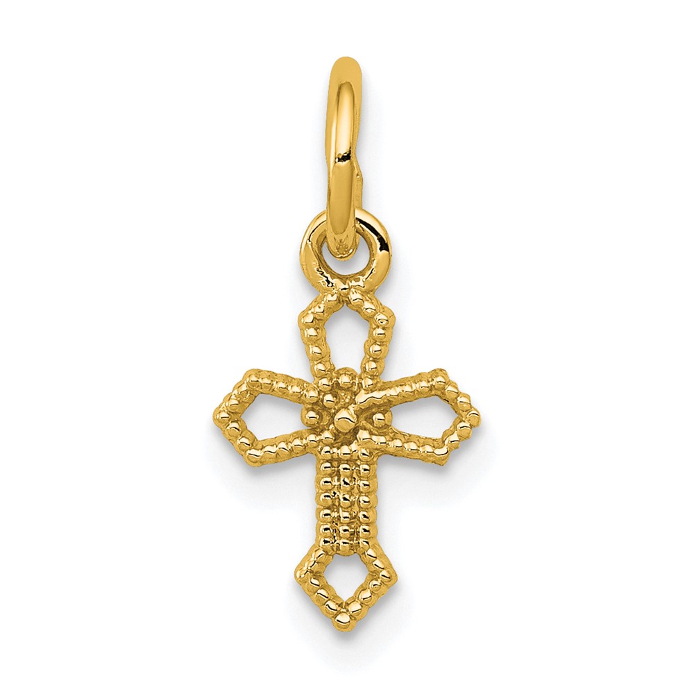 CH132Y.jpg 14k Passion Cross Charm - Image 1