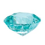 Lab Created Paraiba 8mm Antique Cushion - Image 4