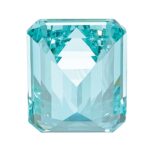 Lab Created Paraiba 9x7mm Emerald Cut - Image 4