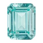 Lab Created Paraiba 9x7mm Emerald Cut