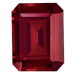 Created Ruby 8x6mm Emerald Cut