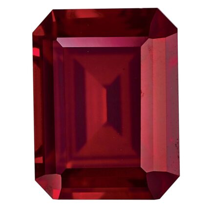 Created Ruby 8x6mm Emerald Cut