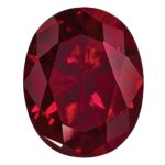Created Ruby 8x6mm Oval