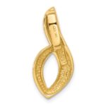 14K Polished Slide Fits up to 6mm Regular/8mm Fancy or Reversible Omega - Image 3