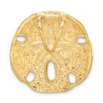 14k Polished Fits up to 8mm on Both Small Sand Dollar Omega Slide - Image 4
