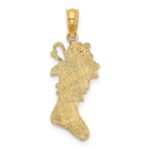 14k Polished Christmas Stocking Charm - Image 4