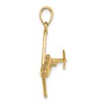 14k 3-D Jet Charm - Image 2