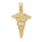 14k Caduceus Pendant