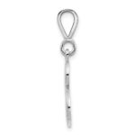 10KW Filigree Initial B Pendant - Image 2