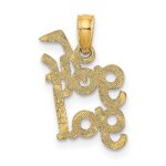 14K Solid Polished GOLF GAL Charm - Image 4