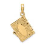 14K 3-D THE TEN COMMANDMENTS Book with Moveable Pages Pendant - Image 4