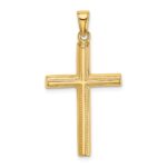 14k Polished Cross Pendant