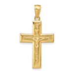 14k Polished Crucifix Pendant