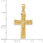 14k Polished Crucifix Pendant - Image 3
