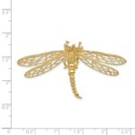 14k Cut-out Dragonfly Omega Slide - Image 3