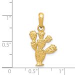 14k 3-D Cactus Pendant - Image 5