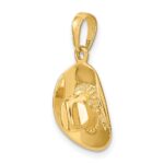 14k 3-D Cowboy Hat Pendant - Image 4