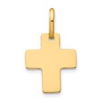 14k Polished Cross Charm
