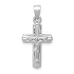 14K White Gold Crucifix Reversible to Cross Pendant