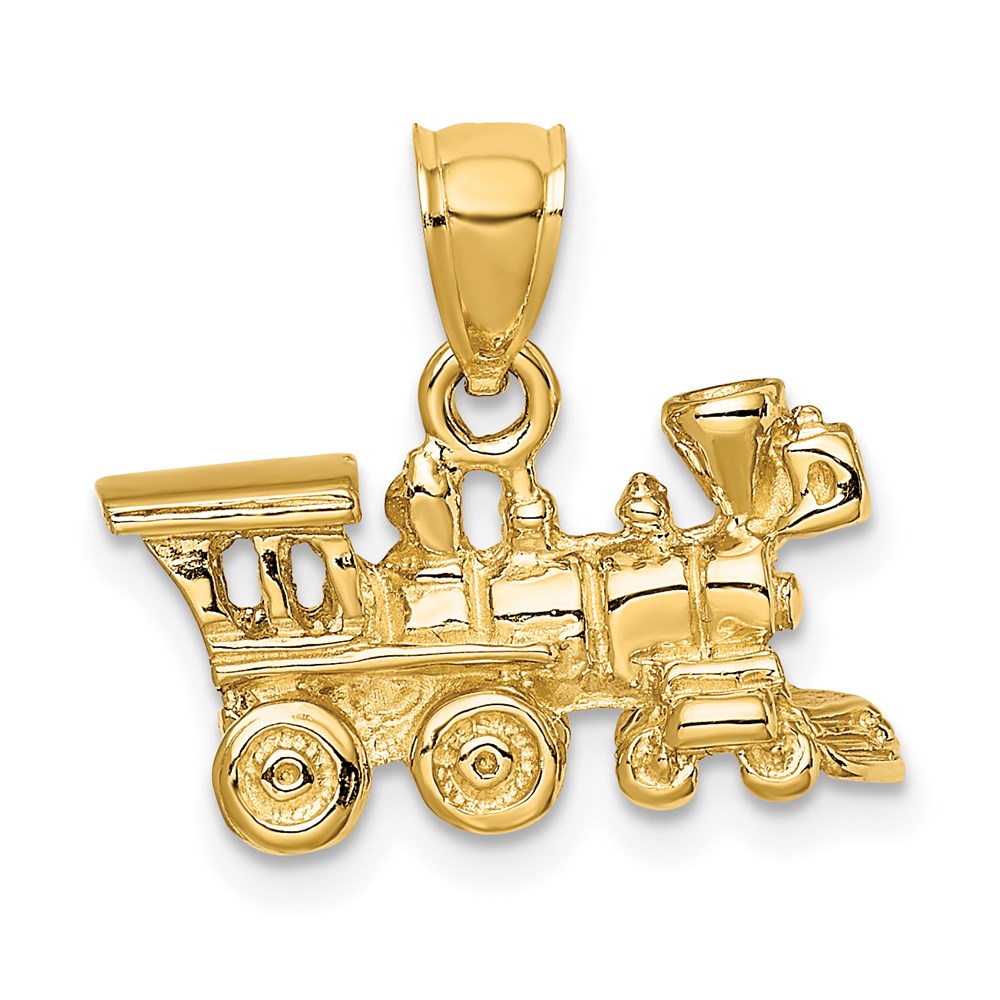 D3304.jpg 14k 3-D Locomotive Charm - Image 1