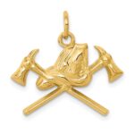 14k Fire Department Insignia Charm