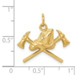 14k Fire Department Insignia Charm - Image 3