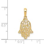 14k Filigree Chamseh Pendant - Image 3