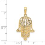 14K Filigree Chamseh Pendant - Image 3