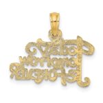 14K TODAY TOMORROW AND FOREVER Charm - Image 4