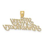 14K Polished HAPPY ANNIVERSARY Charm - Image 4