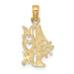 14K #1 MOM Charm - Image 3