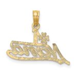 14K #1 NANA  Script Charm - Image 3