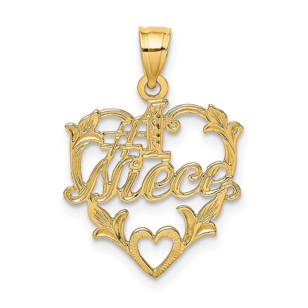 D3968.jpg 14K #1 NIECE in Heart Charm - Image 1