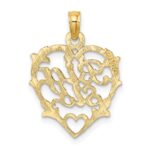 14K BIG SIS in Heart Charm - Image 4