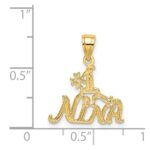 14K #1 NINA  Charm - Image 4