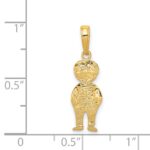 14K Boy with Hands in Pocket Pendant - Image 3