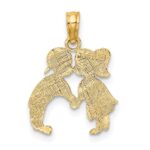 14K Kissing Boy and Girl Charm - Image 3