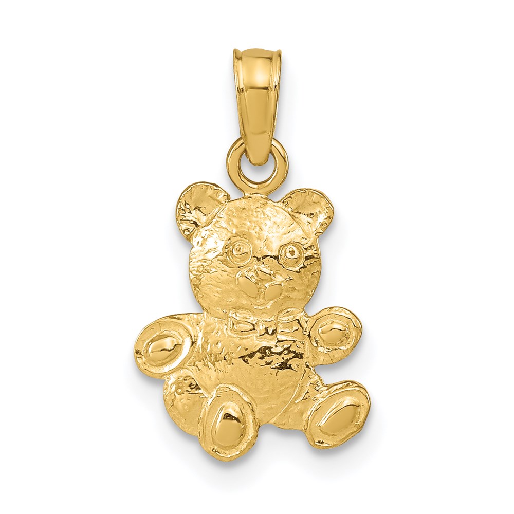 D4002.jpg 14K Teddy Bear Pendant - Image 1